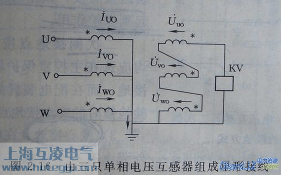 電壓互感器中性點(diǎn)接線